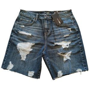 Fashion Nova Women's Shorts You Could Be Mine 90s Denim Bermudas New NWT Size 9